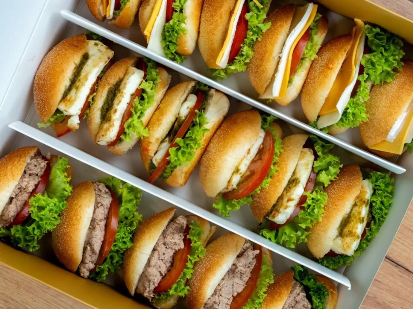 بوكس ميني ساندويتش بخبز الفينوا