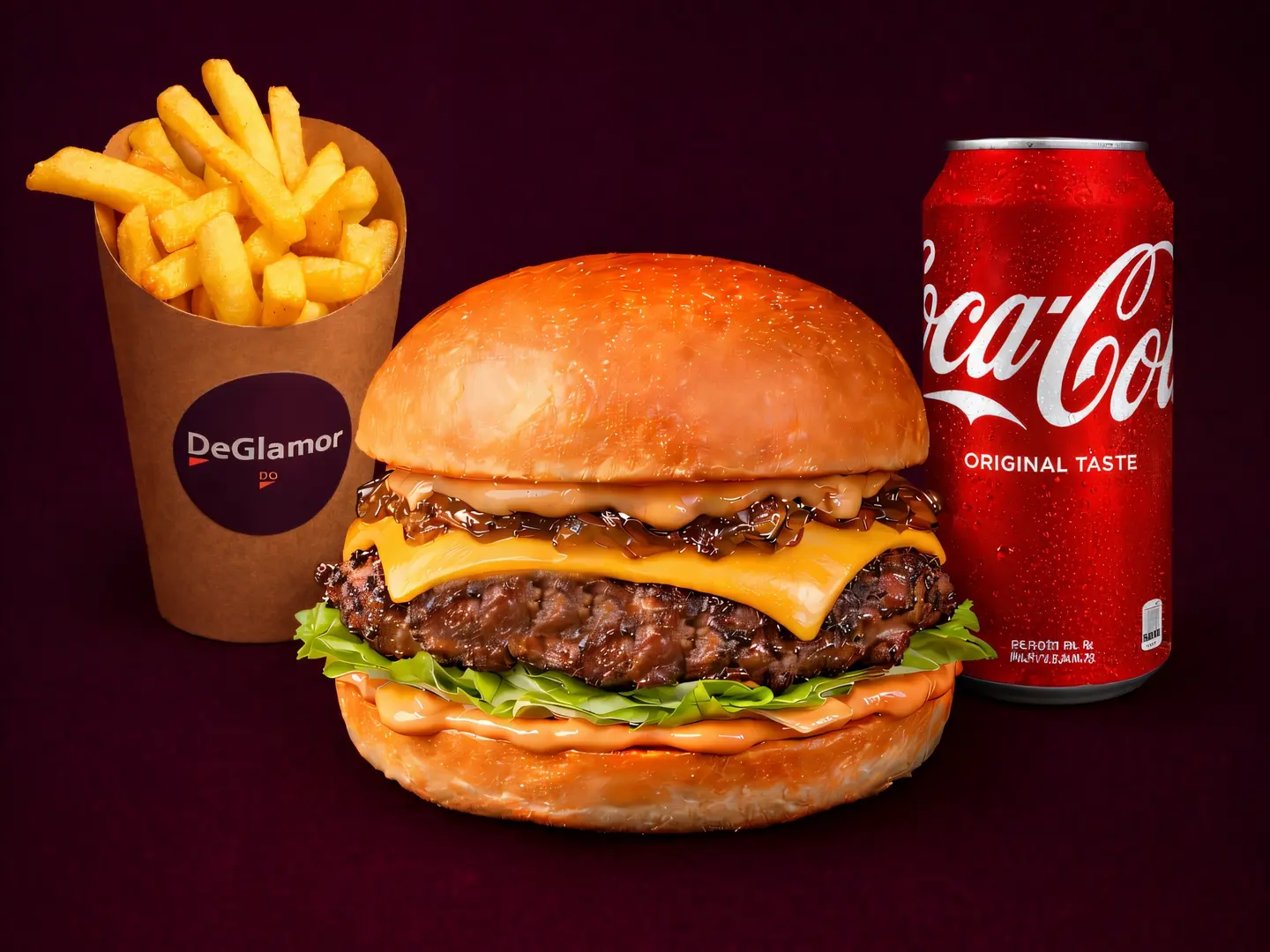 وجبة برجر لحم