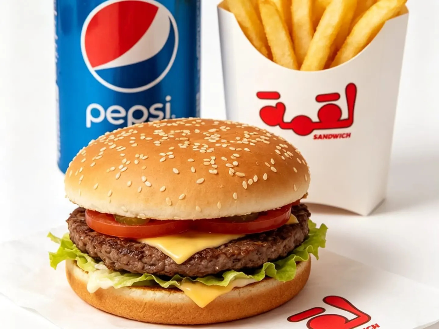 Fresh Beef Burger Meal