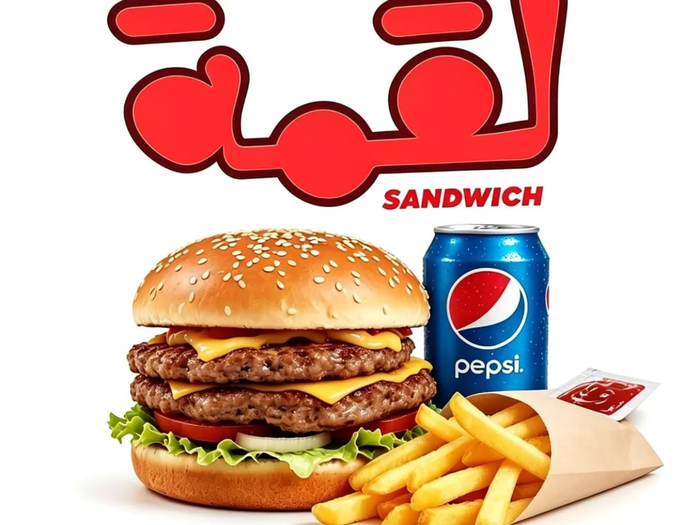 Double Beef Burger Meal