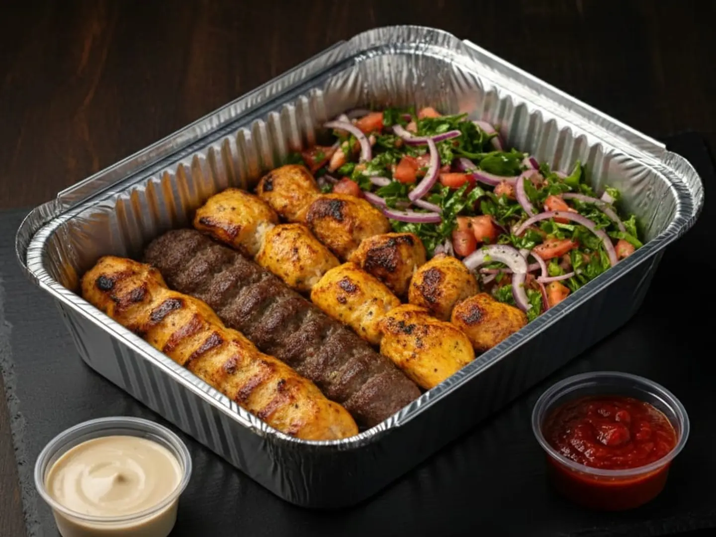 كيلو كباب مشكل مكون من 16 سيخ