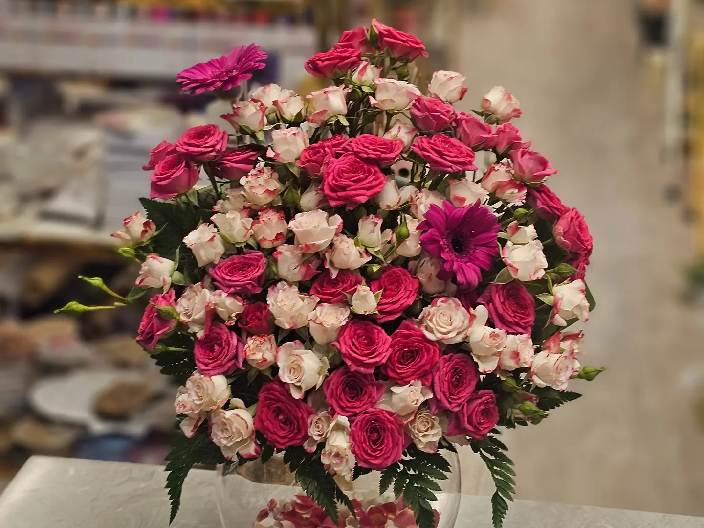 فازه ورد شفاف