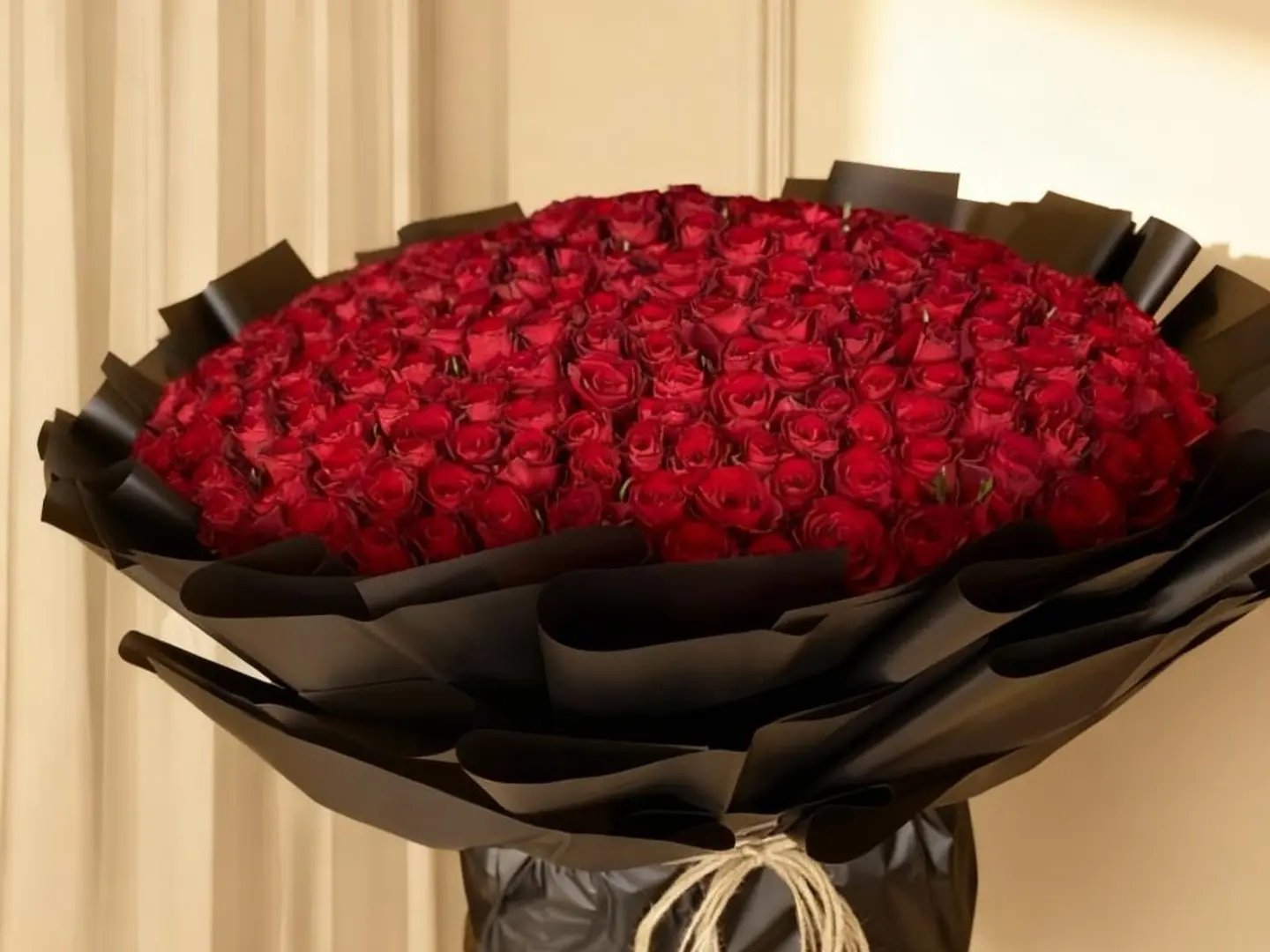 بوكيه ورد جوري احمر 300