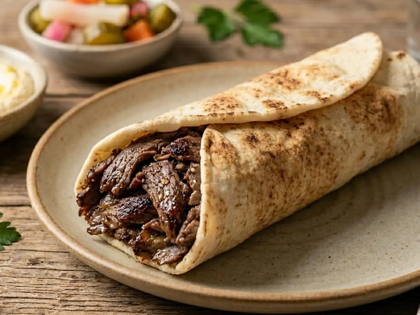 شاورما عادي لحم