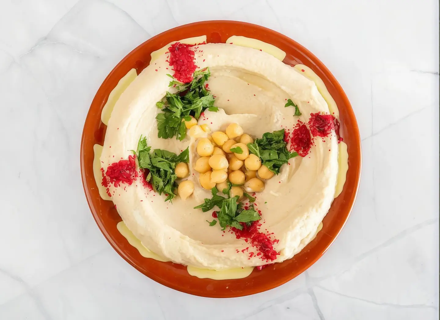 طبق حمص صغير