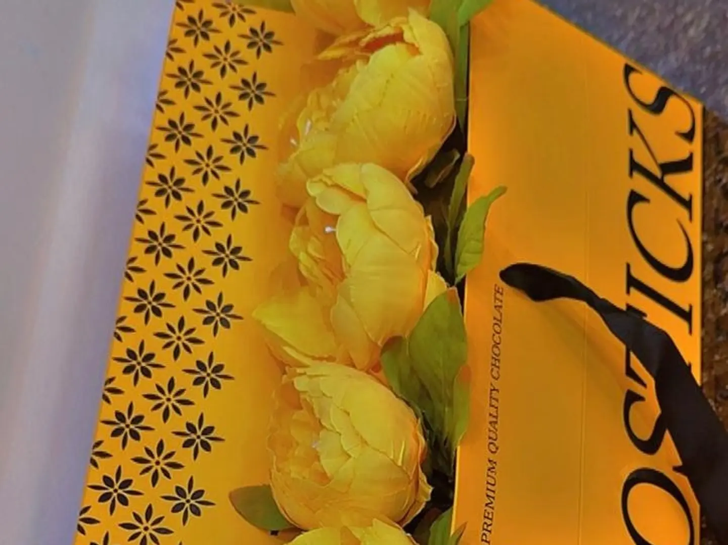 Box Of Sticks With Flowers