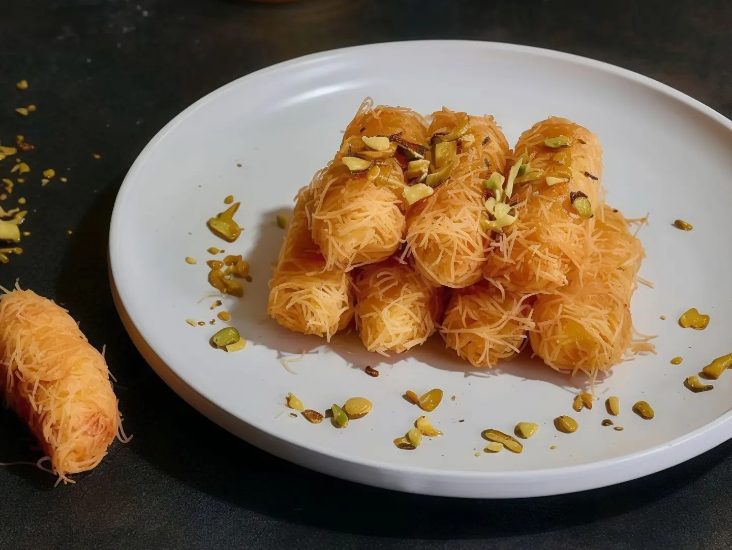 كنافة مبرومة جبن كيلو