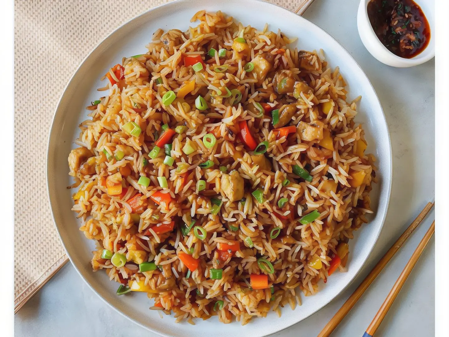 Veg Manchuriyan Fry Rice