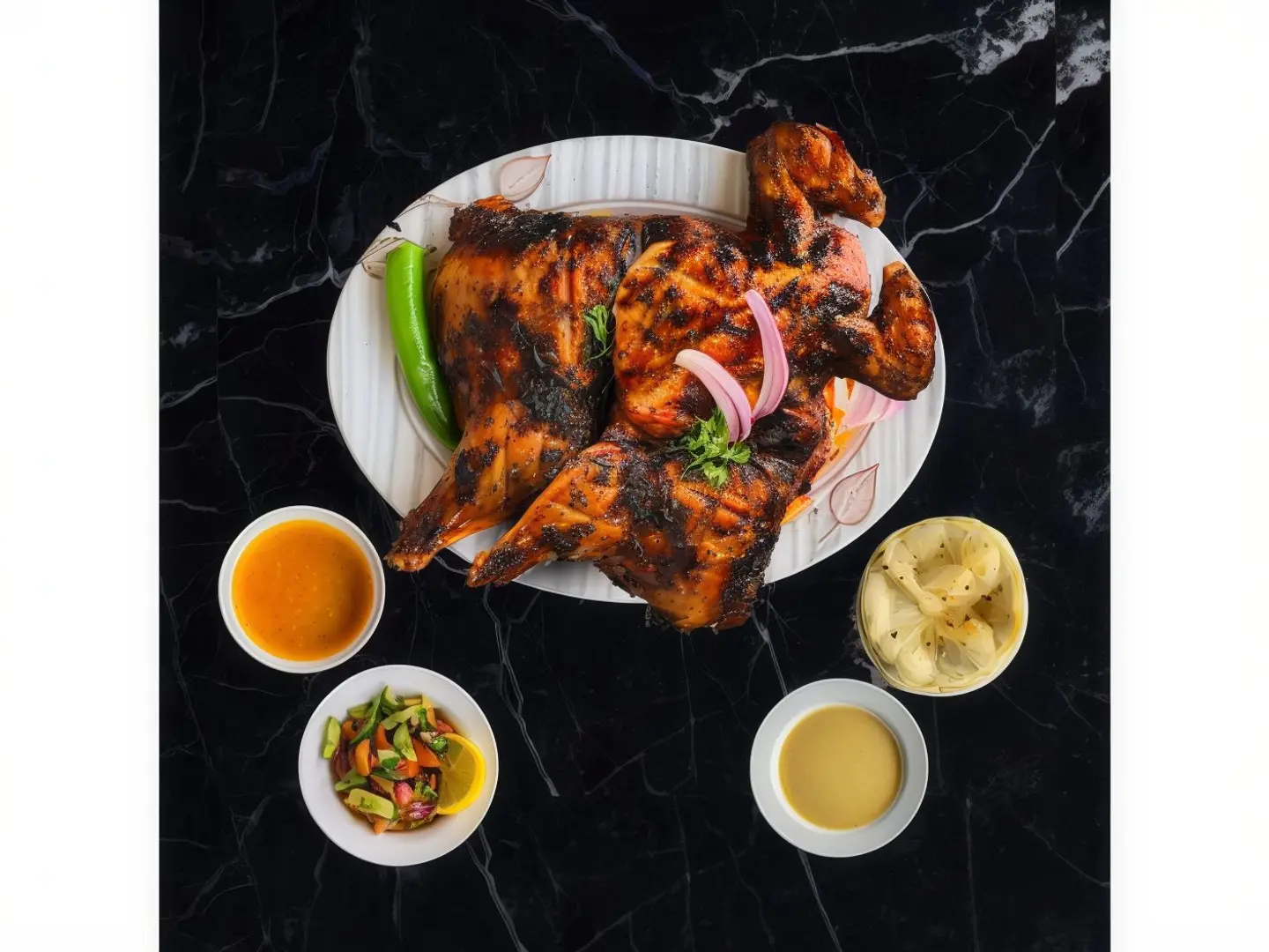 دجاجة على الفحم