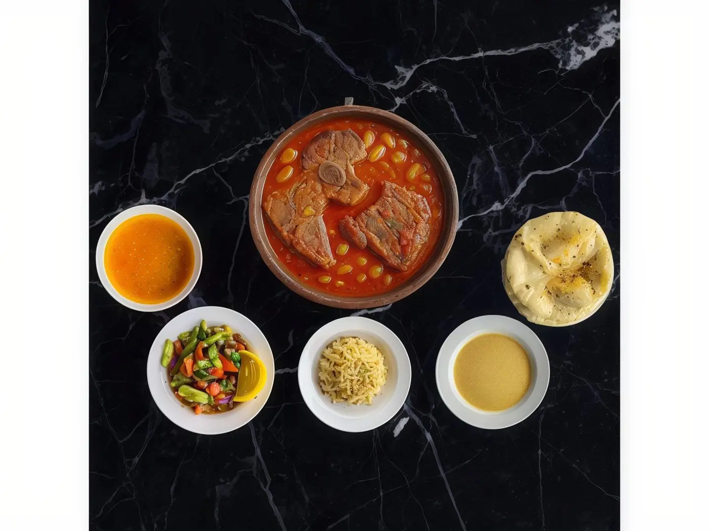 طاجن فاصوليا باللحمة الموزة