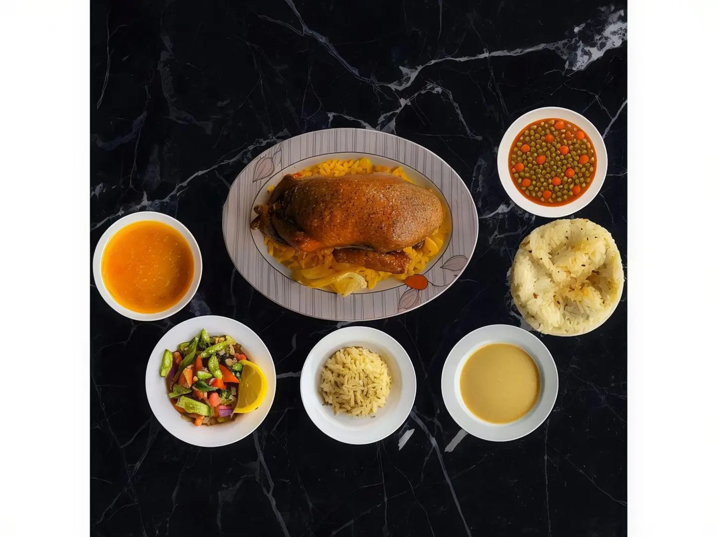 Stuffed Pigeon With Rice And Vegetables