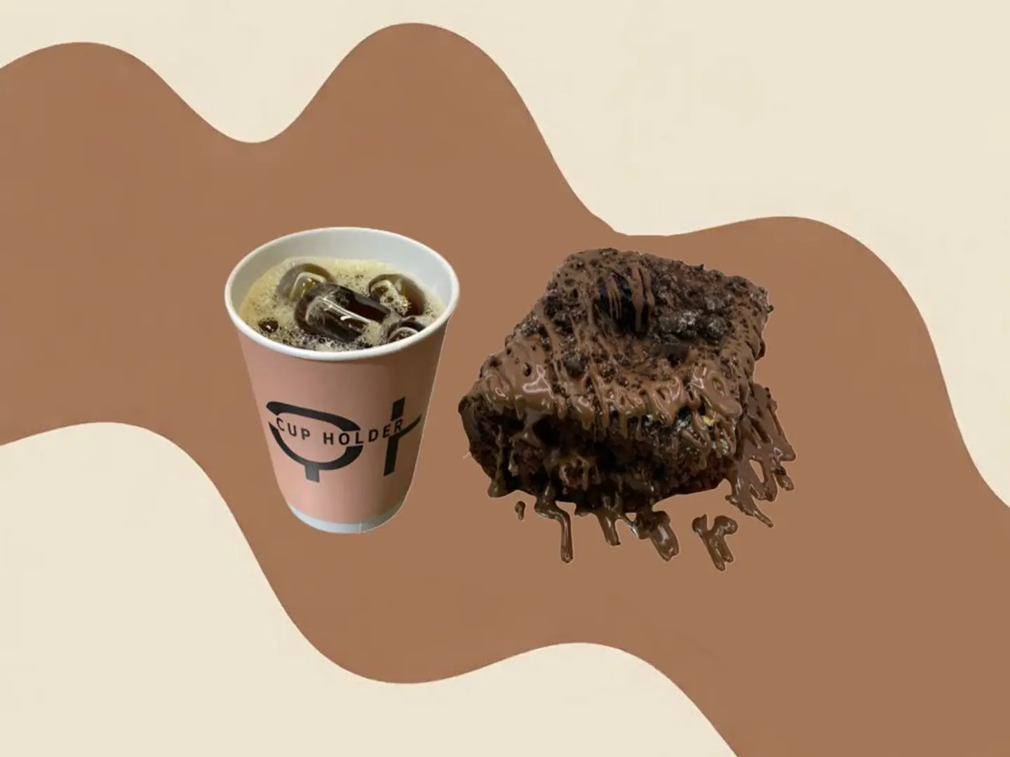 كيك سجنتشر مع مشروب من اختيارك