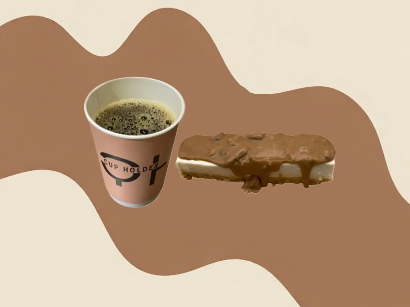 شيز كيك مع قهوة اليوم