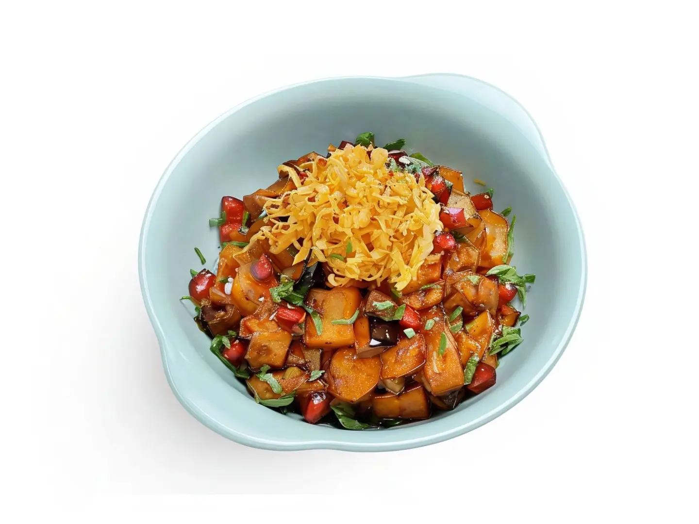 صحن حمسة الباذنجان بالبطاطس