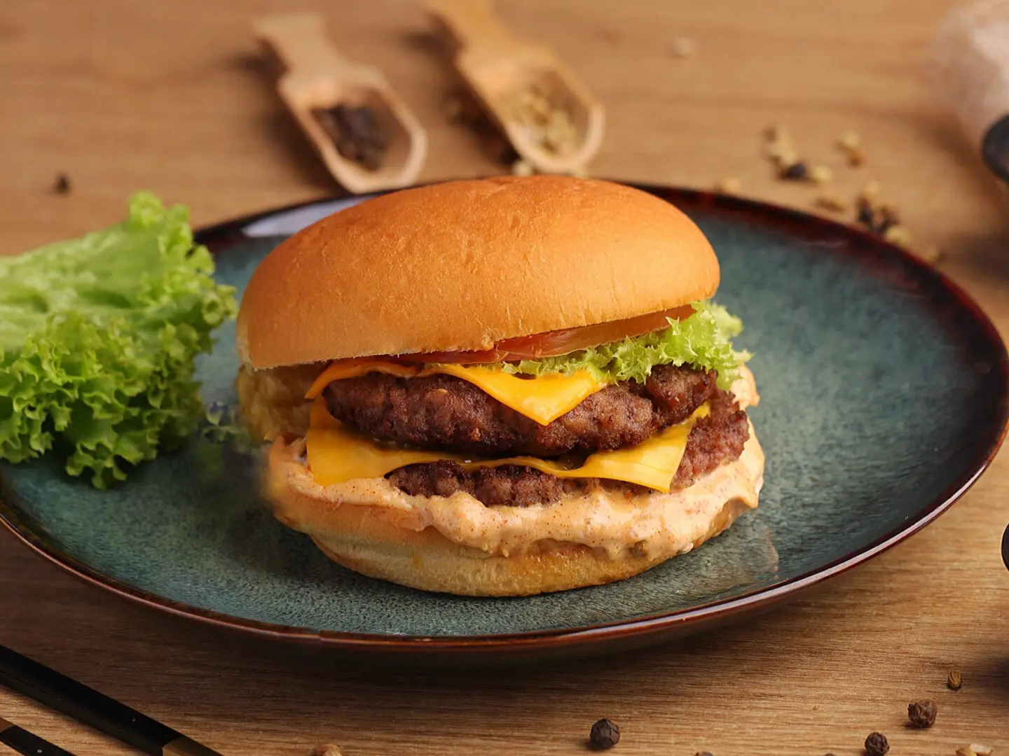 Grilled Beef Burger (Double)