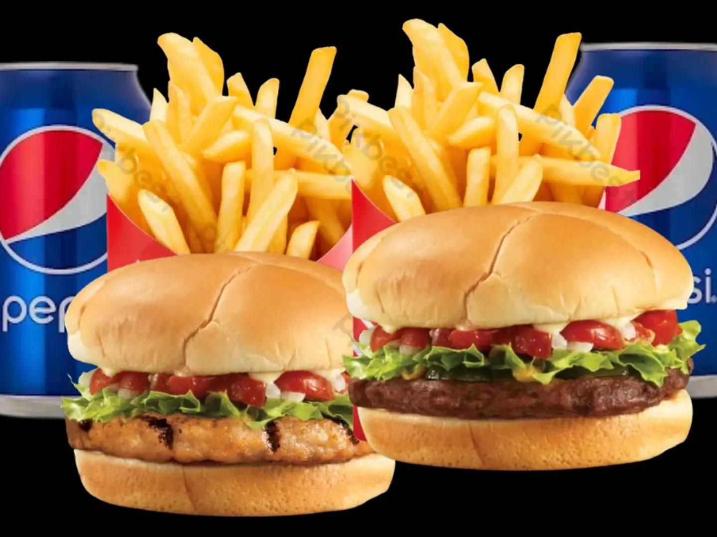 Combo Offer (2 Grilled Burgers Of Your Choice, 2 Fries, And 2 Drinks Of Your Choice)