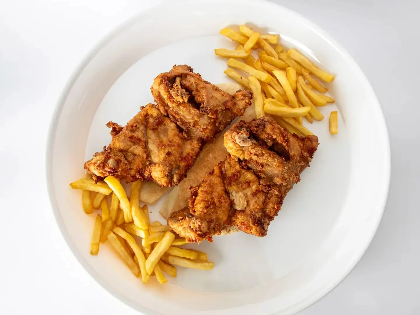 Half Fried Chicken   Plain