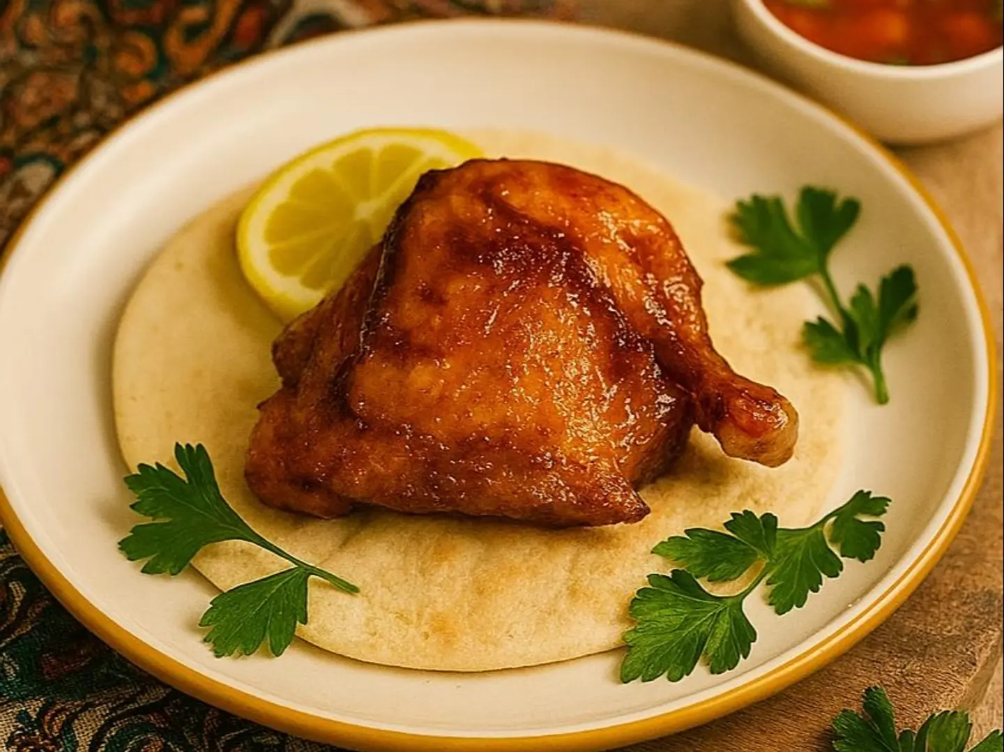 A Quarter Grilled Chicken   Plain