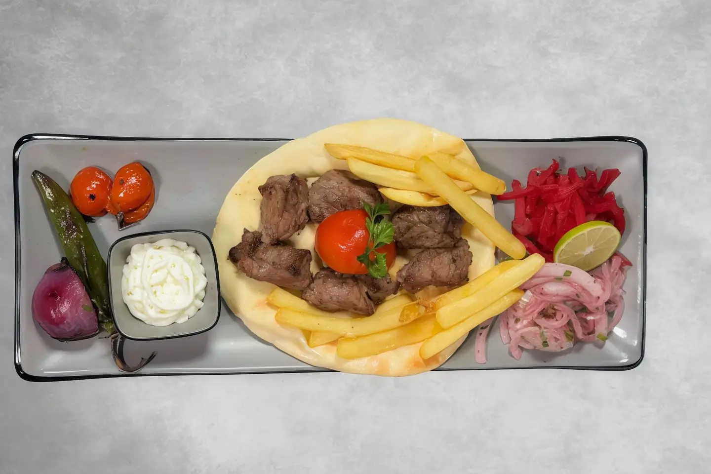 Meat Cubes Plate