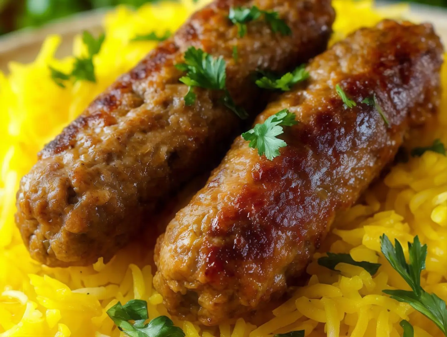 وجبة كفتة ( كباب لحم )