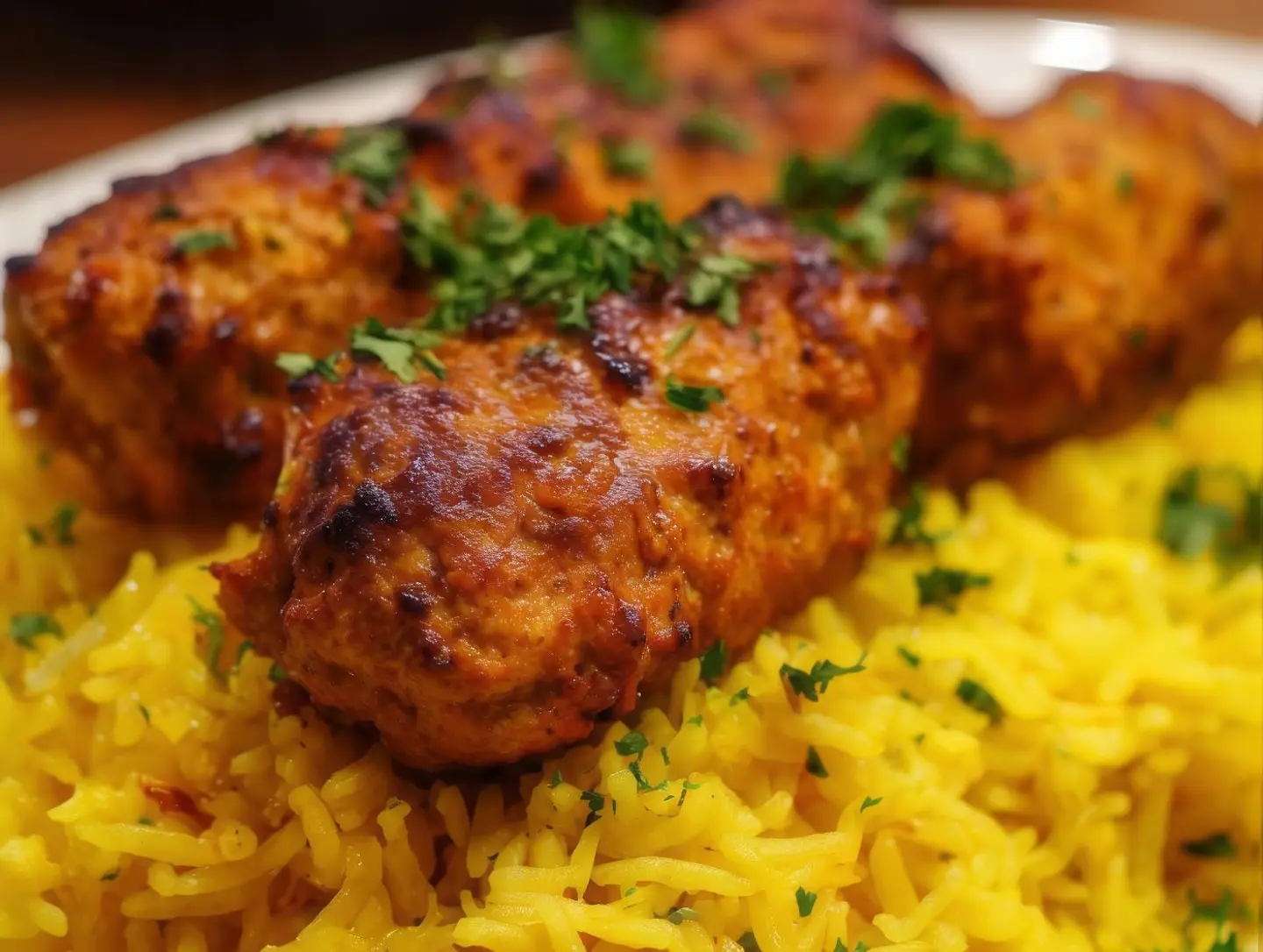 وجبة كفتة ( كباب دجاج )