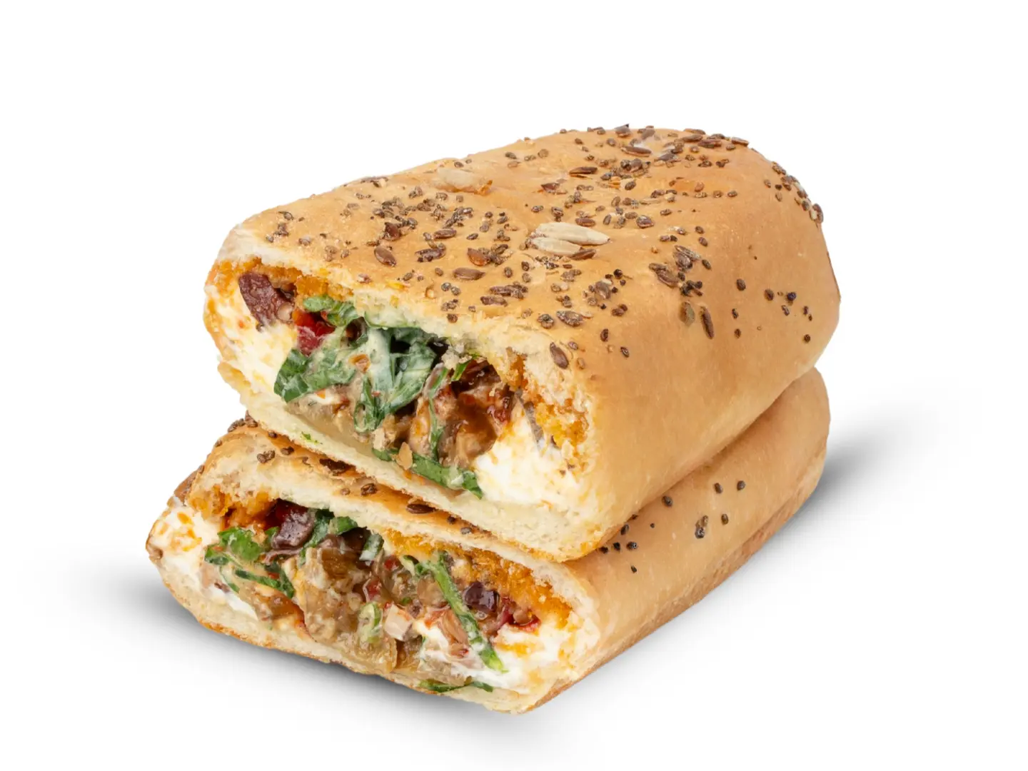 لبنة مكدوس ساندويتش