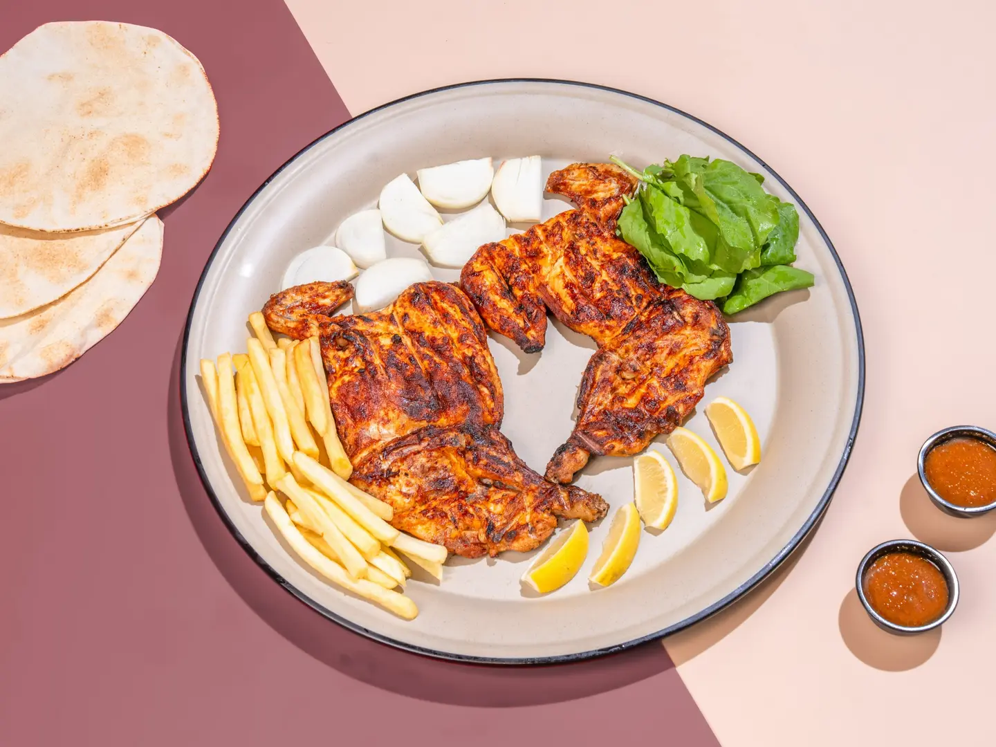 حبة على الفحم سادة