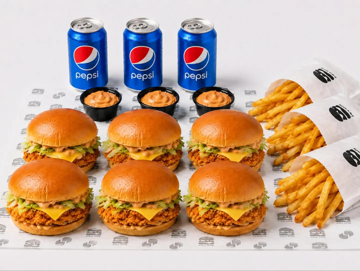 6 Chicken Burgers Feast Offer