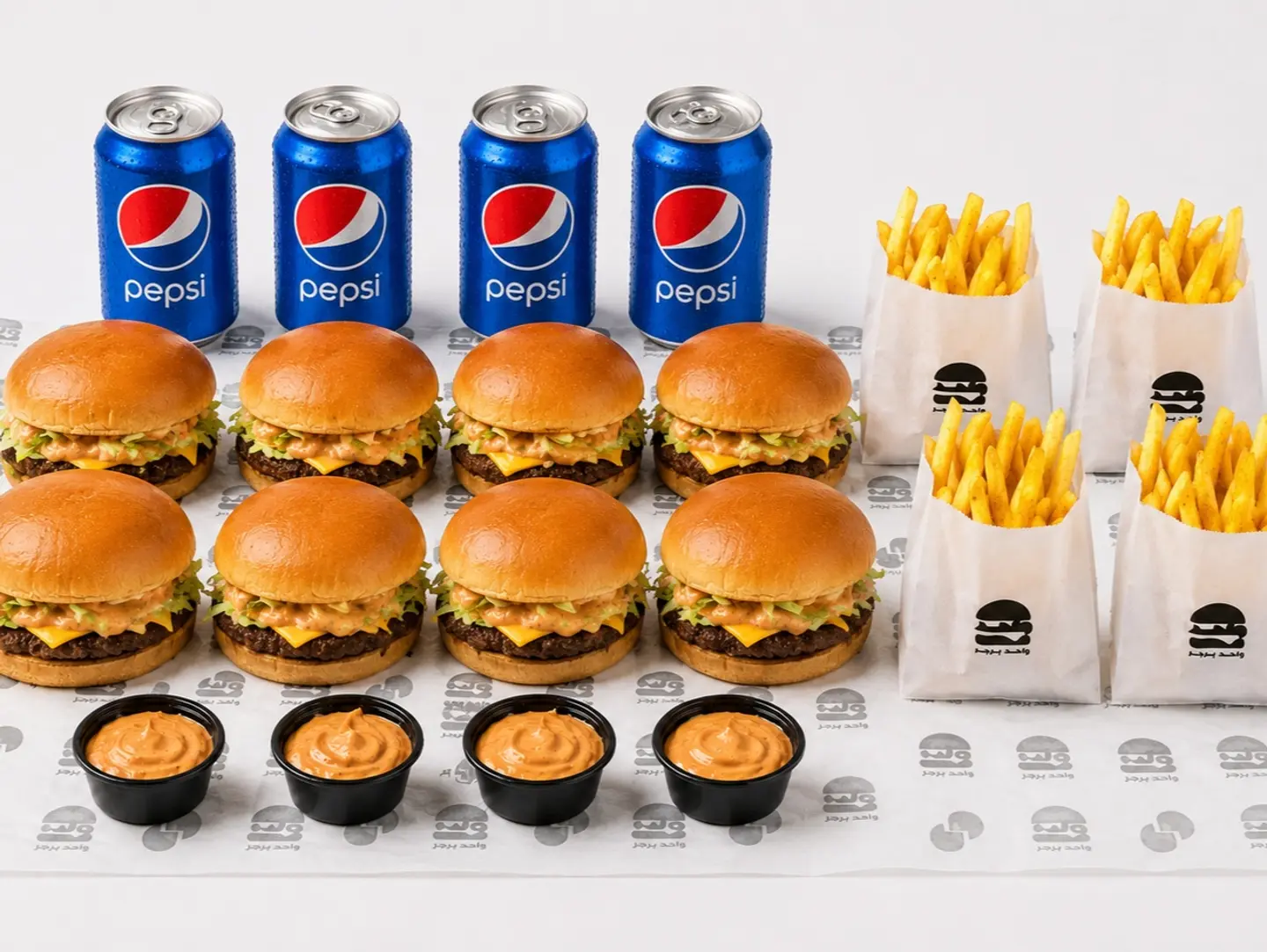 Family Deal 8 Double Beef Burgers