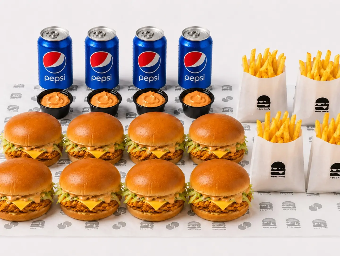 Family Deal 8 Chicken Burgers