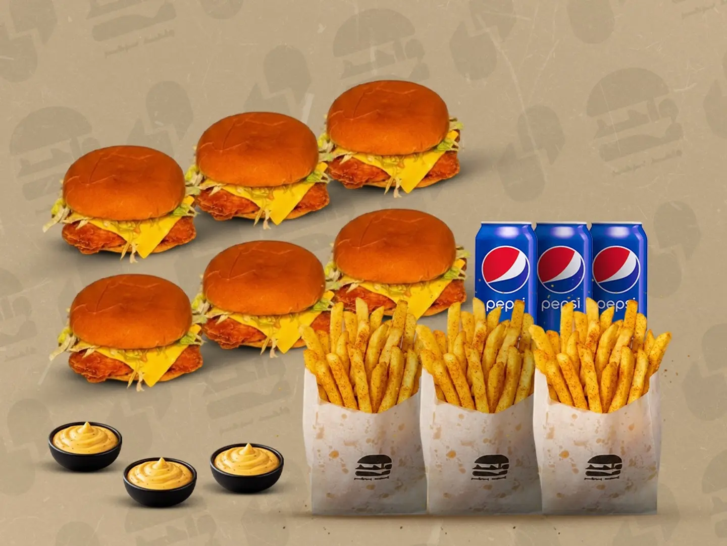 6 Chicken Burgers Feast Offer