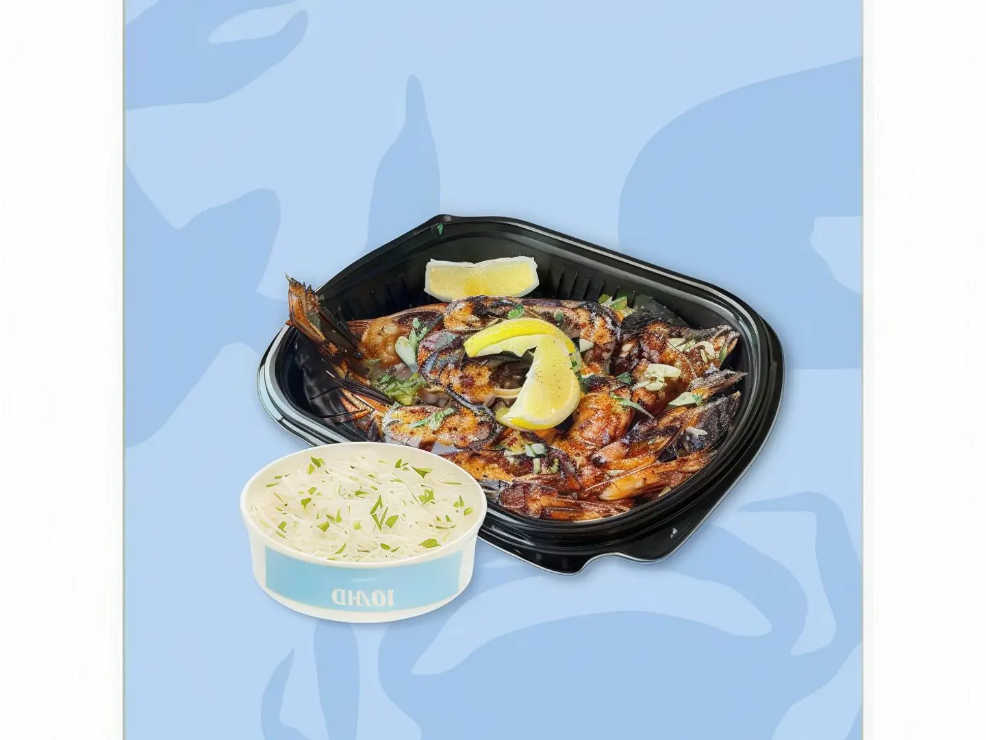 ربيان نص كيلو مشوي