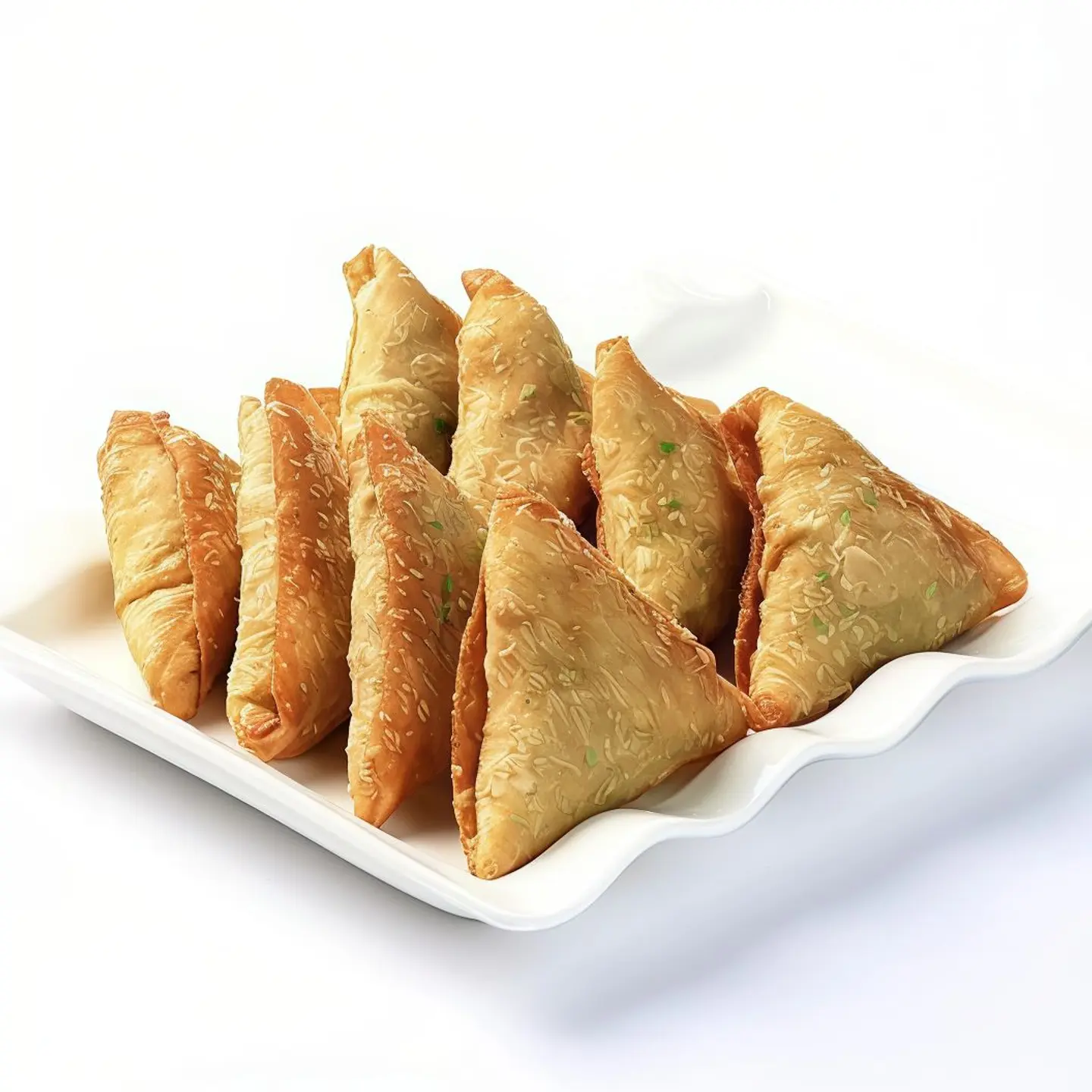 سمبوسة صدور دجاج مقطعة بالفرن بالحبة