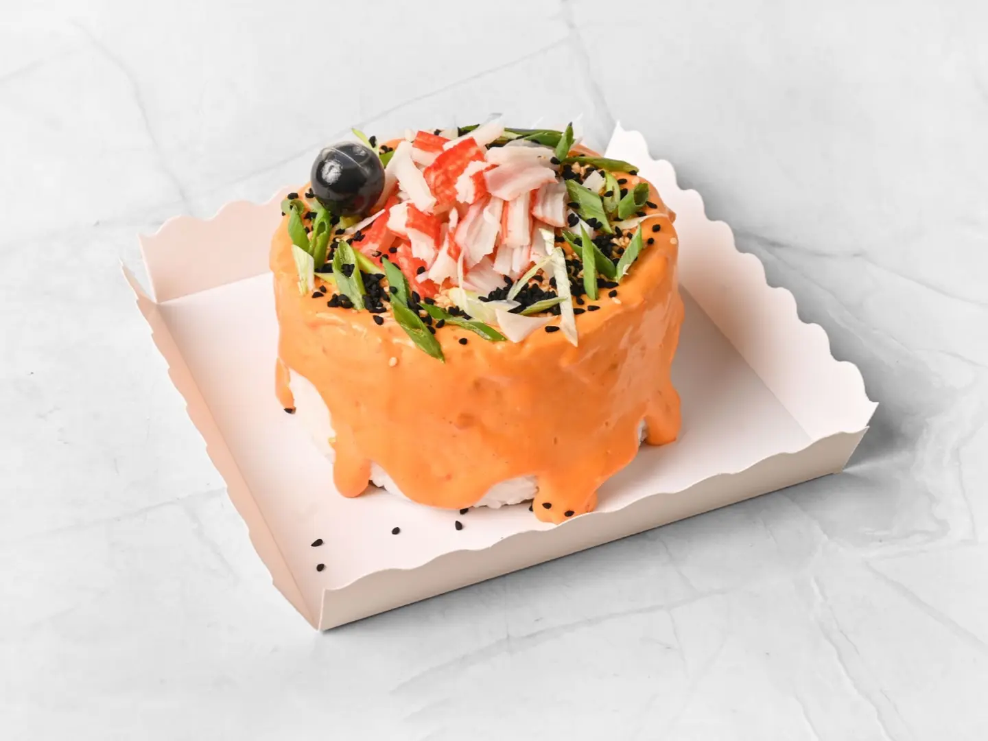 Crab Sushi Cake