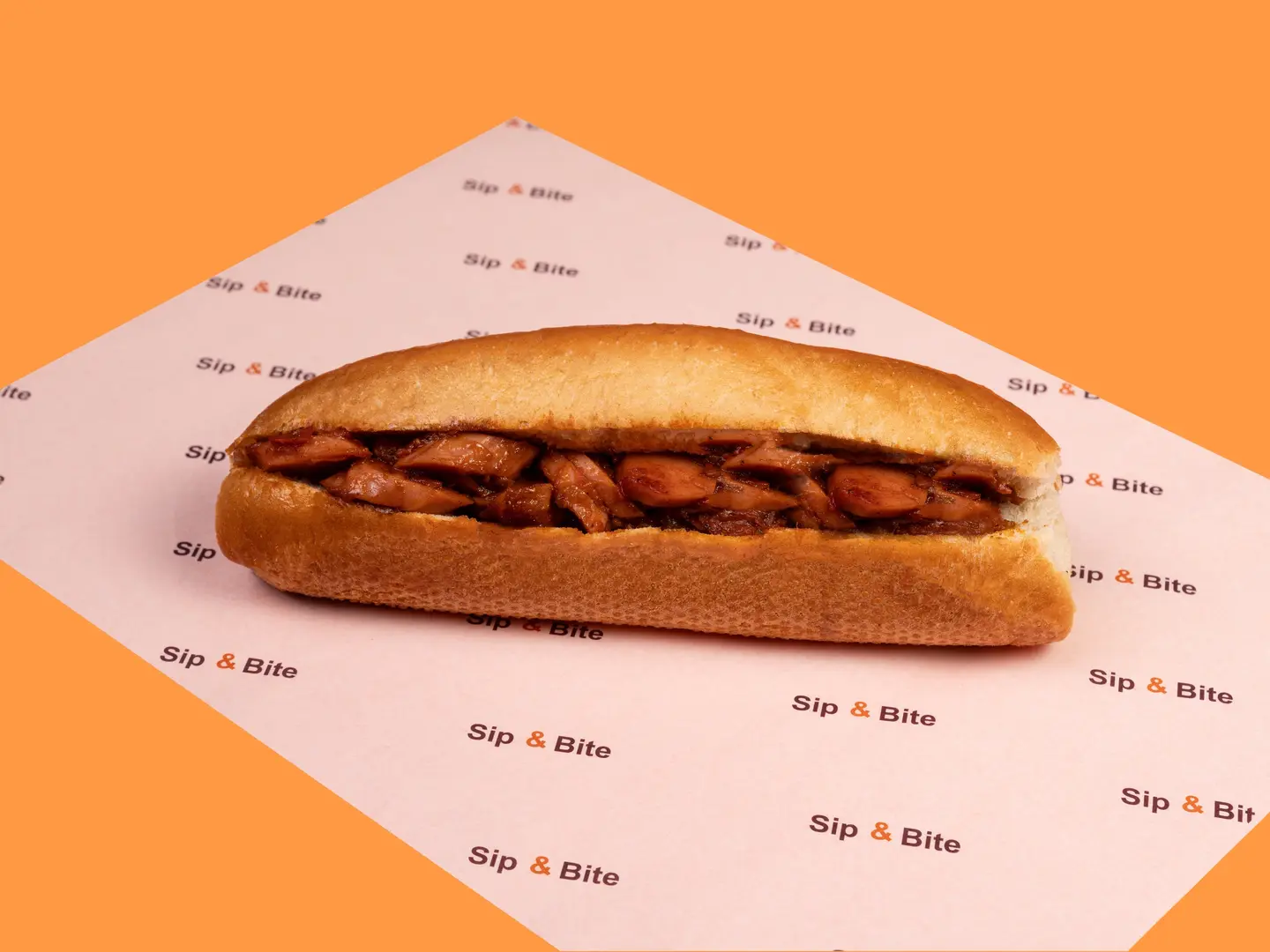 ساندويتش حمسة نقانق الدجاج