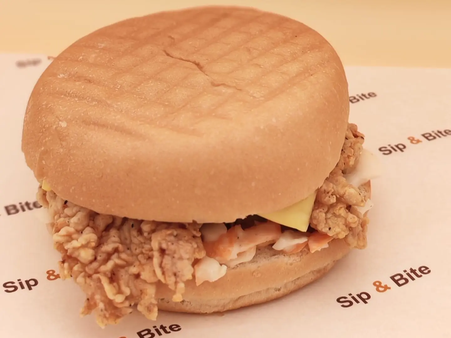 Crispy Chicken Burger With Coleslaw