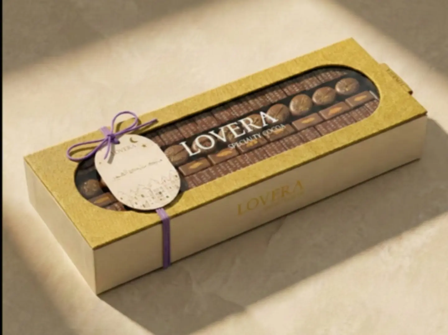 Gold Fabric Acrylic Box