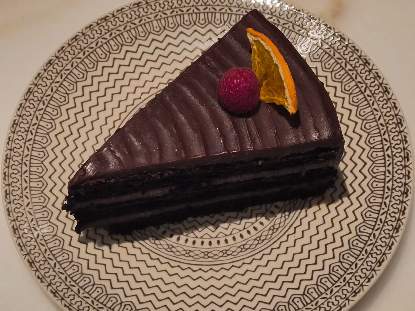 كيكة شوكولاتة بالبرتقال