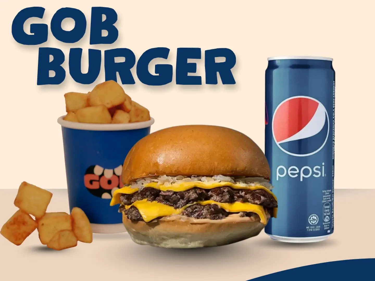 Double Beef Burger Meal