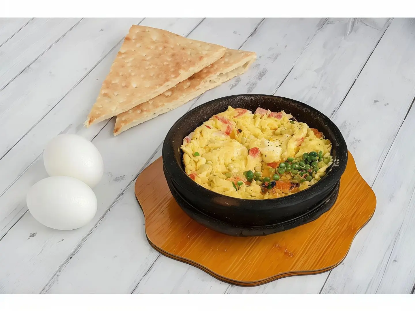 بازلاء بالبيض