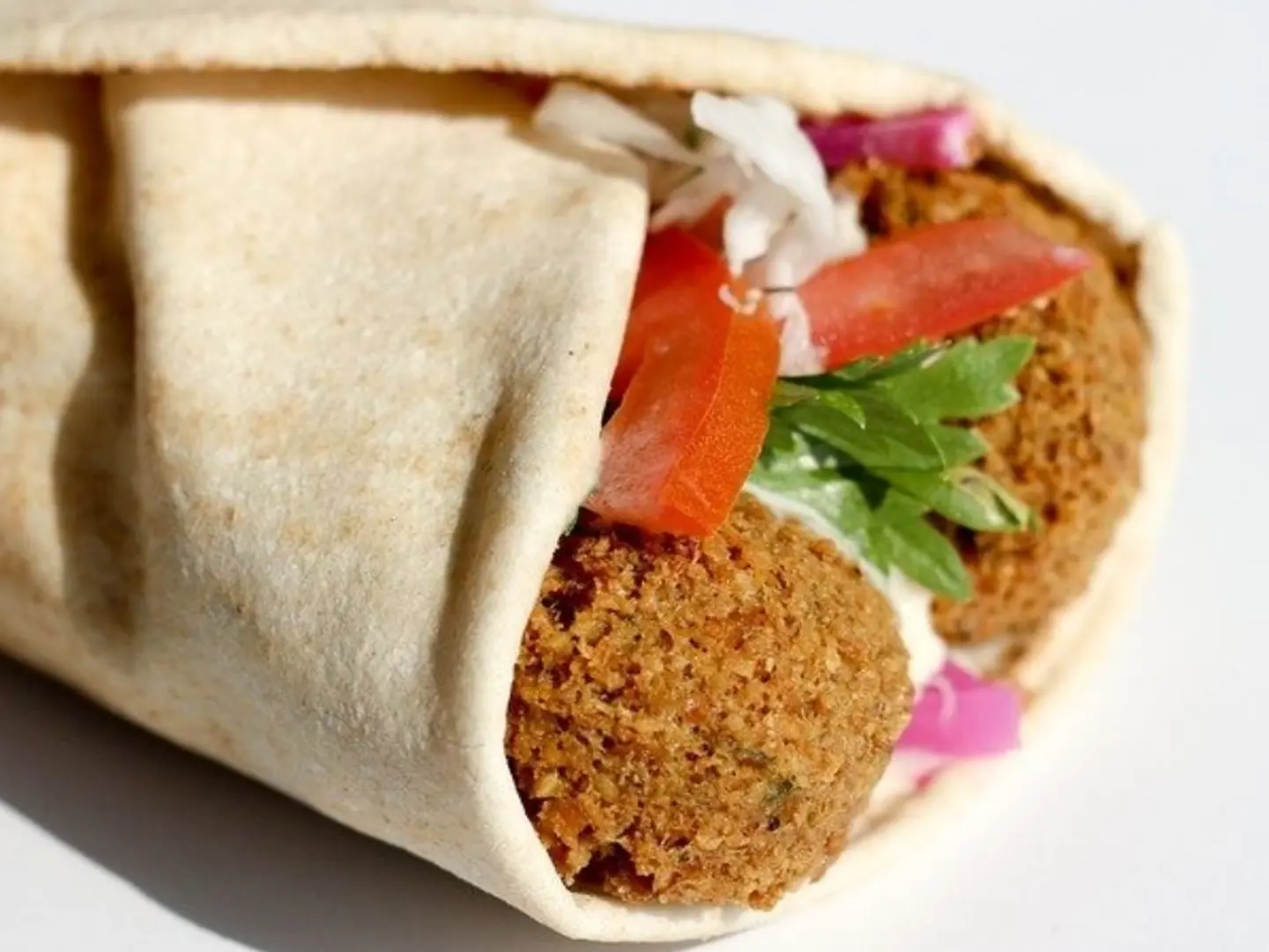 Falafel With Mixed Eggs - Mixed Egg Falafel Arabic Bread