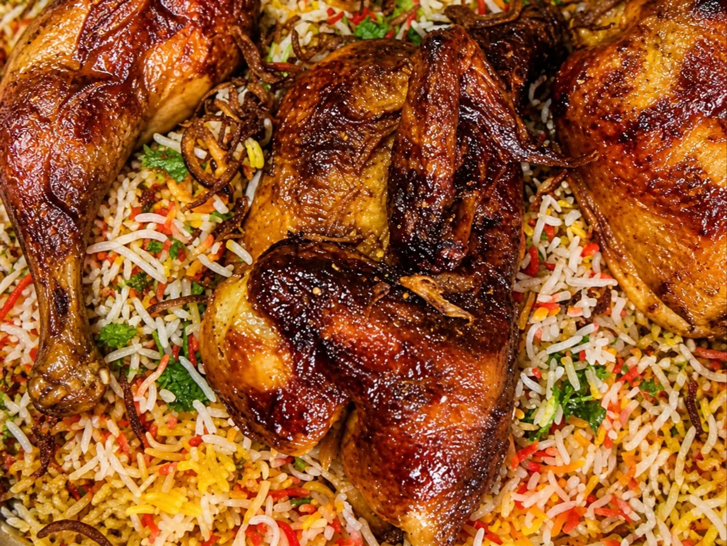 برياني نصف دجاجة