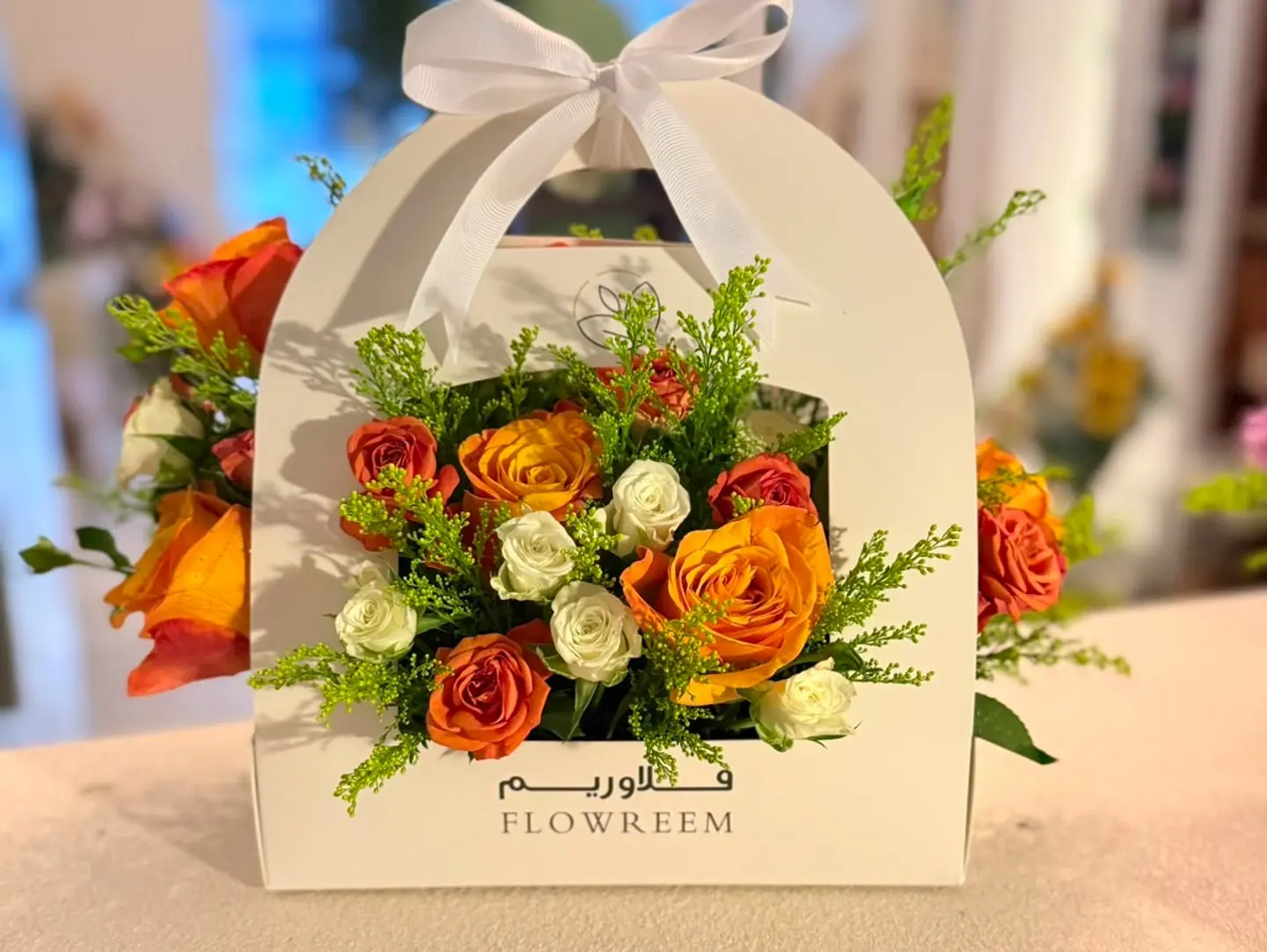 Orange Flowers In A Bag