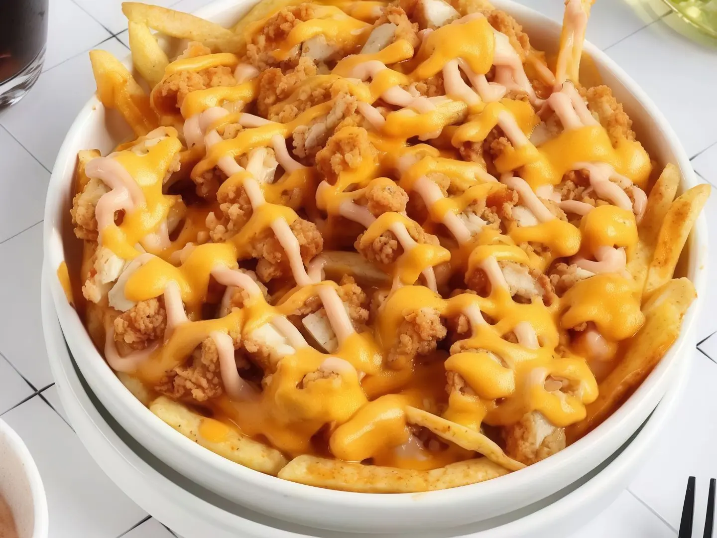 وجبة تشيكن فرايز صغير