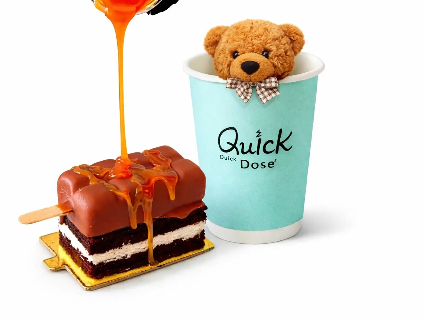 Dynamite Cake Ice Cream With A Teddy Bear Gift