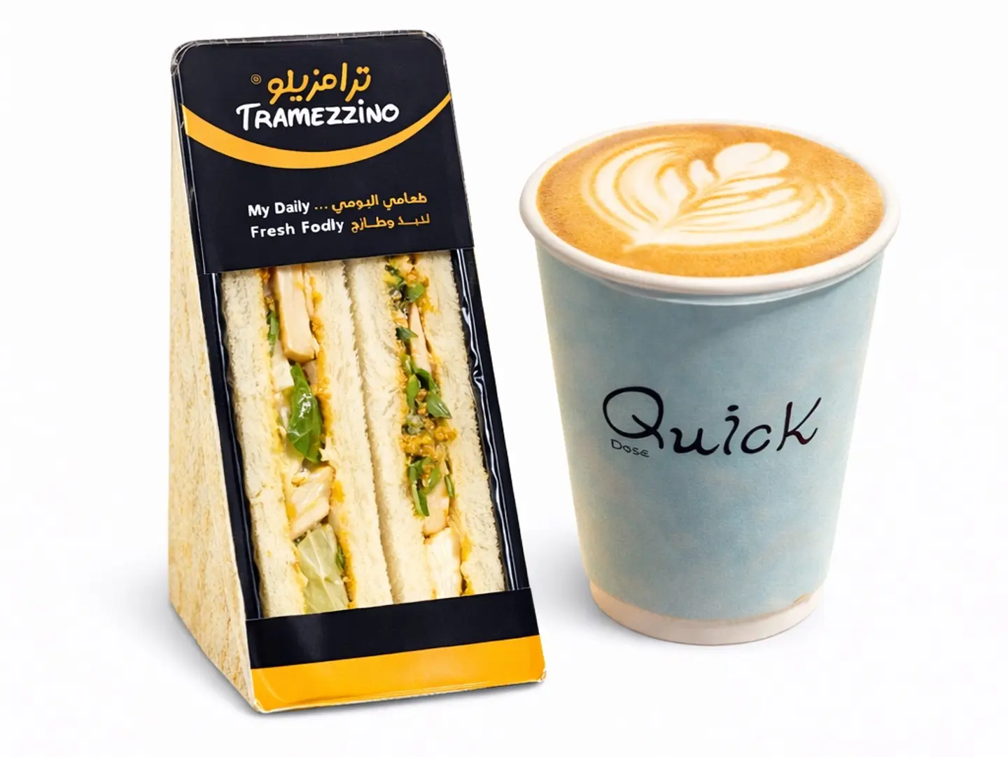 Cappuccino Or Latte With Any Club Sandwich Type You Write In The Notes