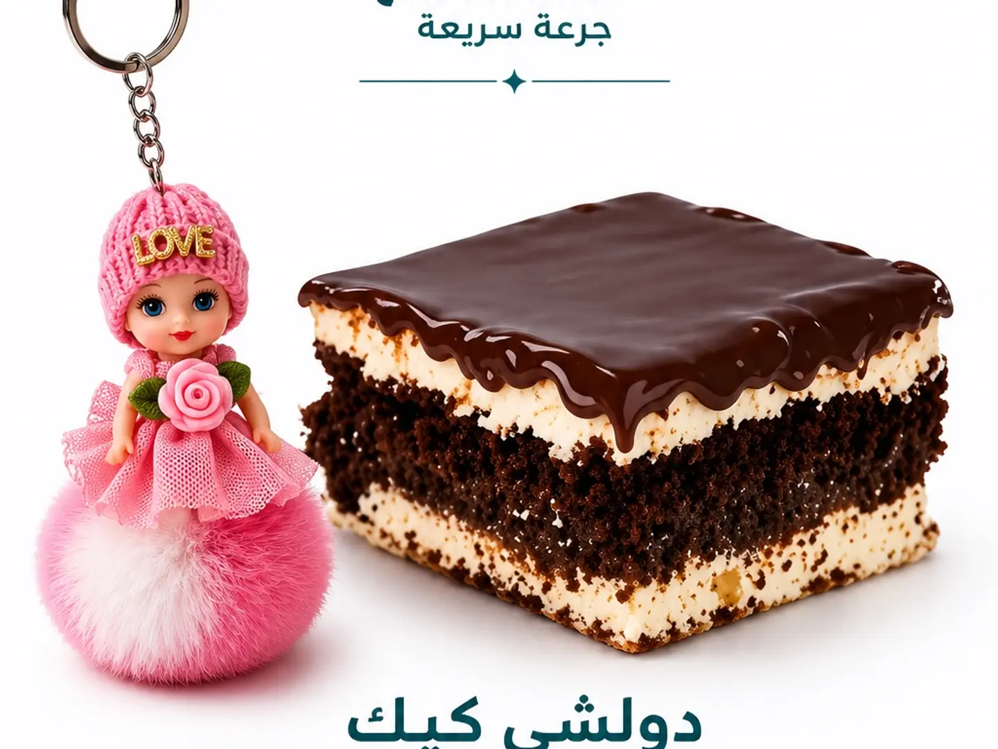 Dolce Caramel Cake With A Gift