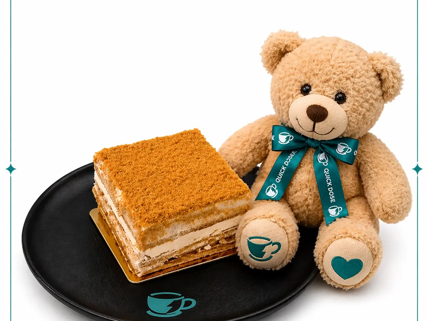 Honey Cake With A Teddy Bear Gift