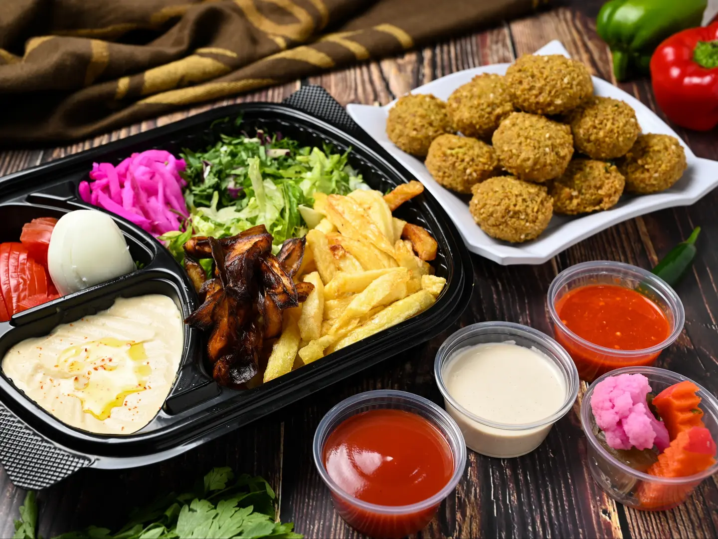 صحن فلافل -صغير