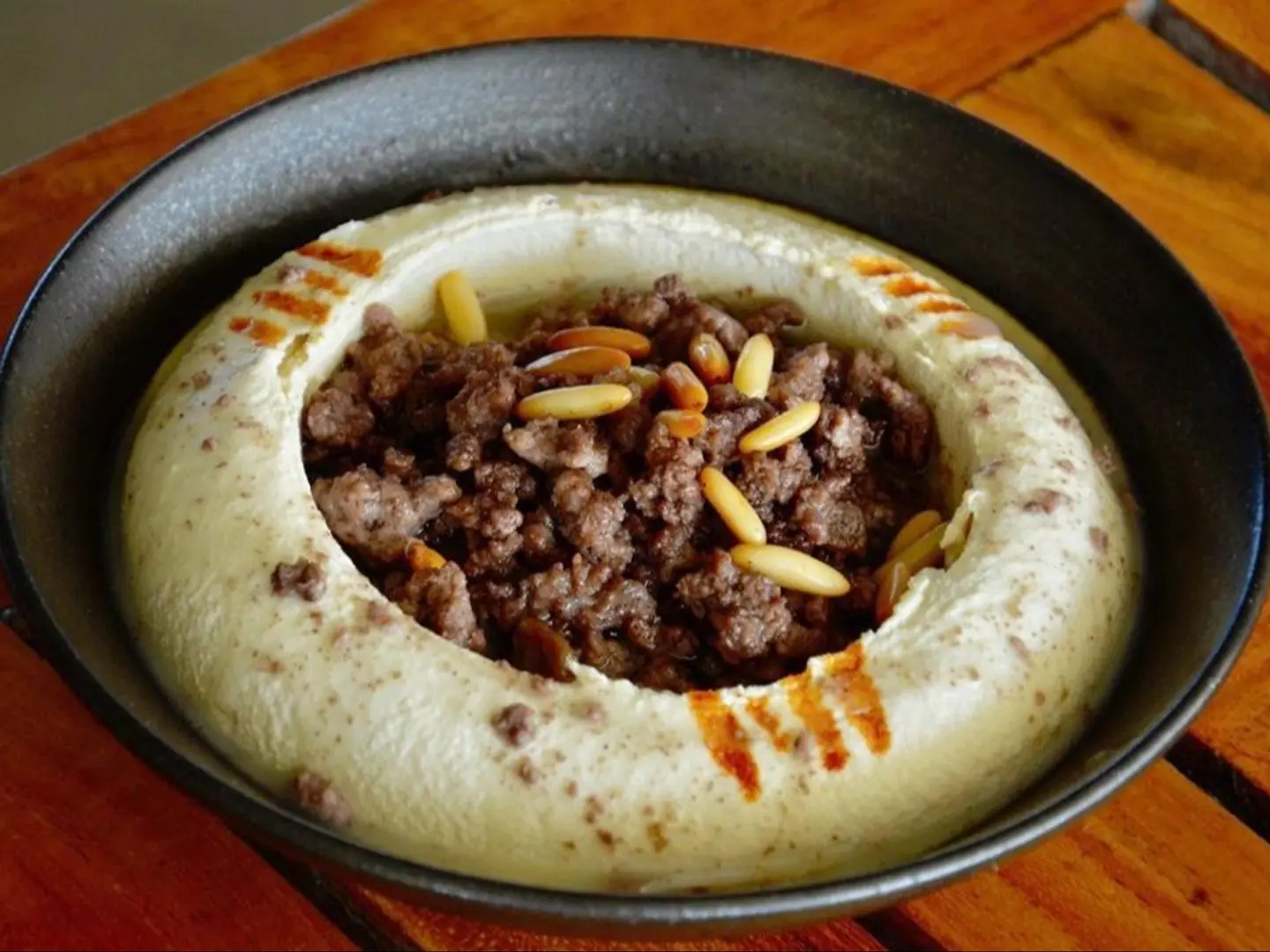 Hummus With Meat Dish